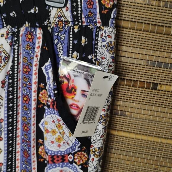 Women's XL Rewash Casual Jogging Pants Soft Loud Print NWT - Picture 6 of 7